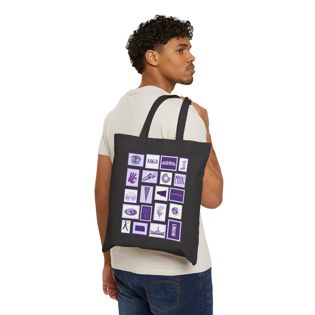 K-State Collage Tote Bag — College Team Canvas Tote