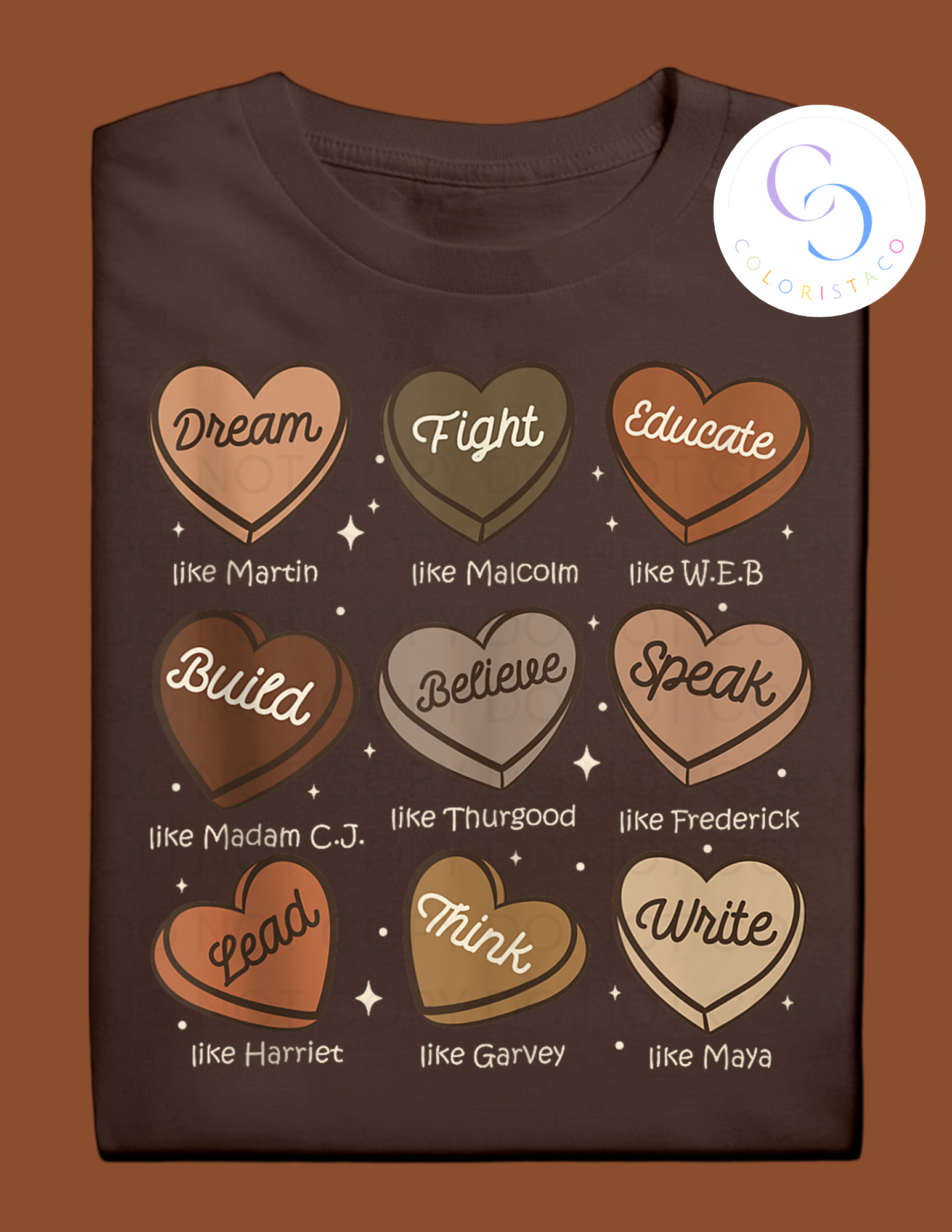 Hearts of Black History Design