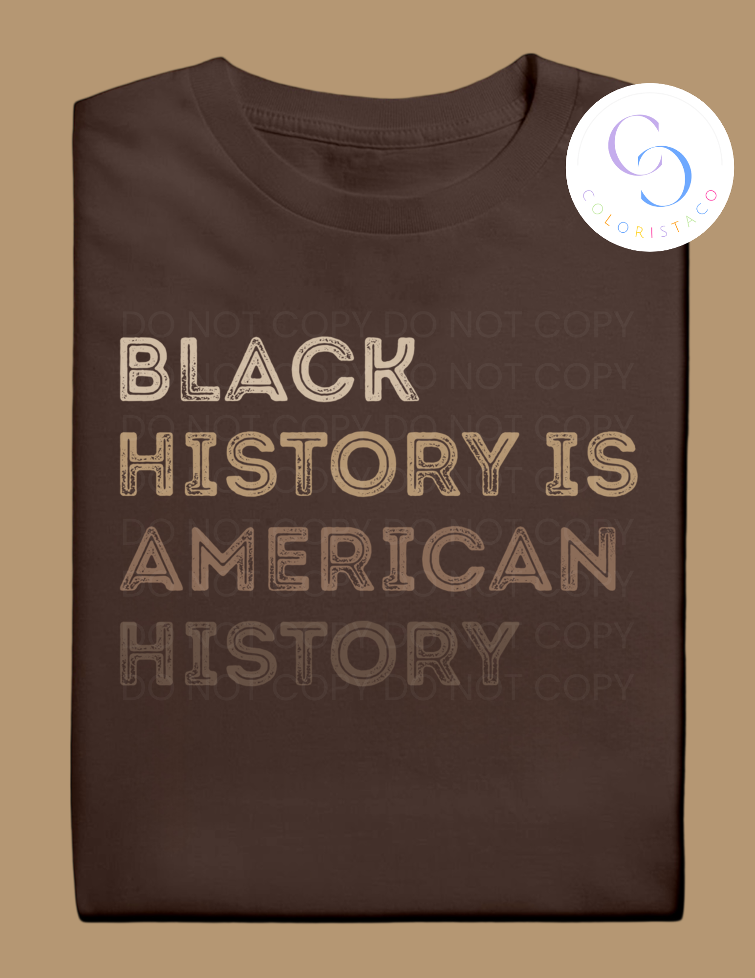 Neutral Black History is American History Design