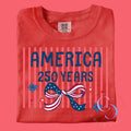 Red Striped America Tee