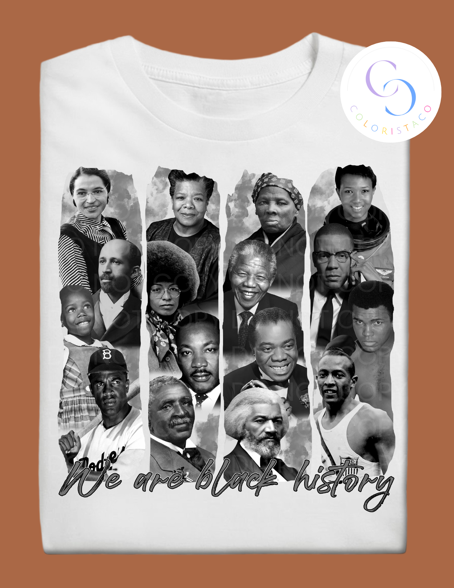 B&W Faces of History Design