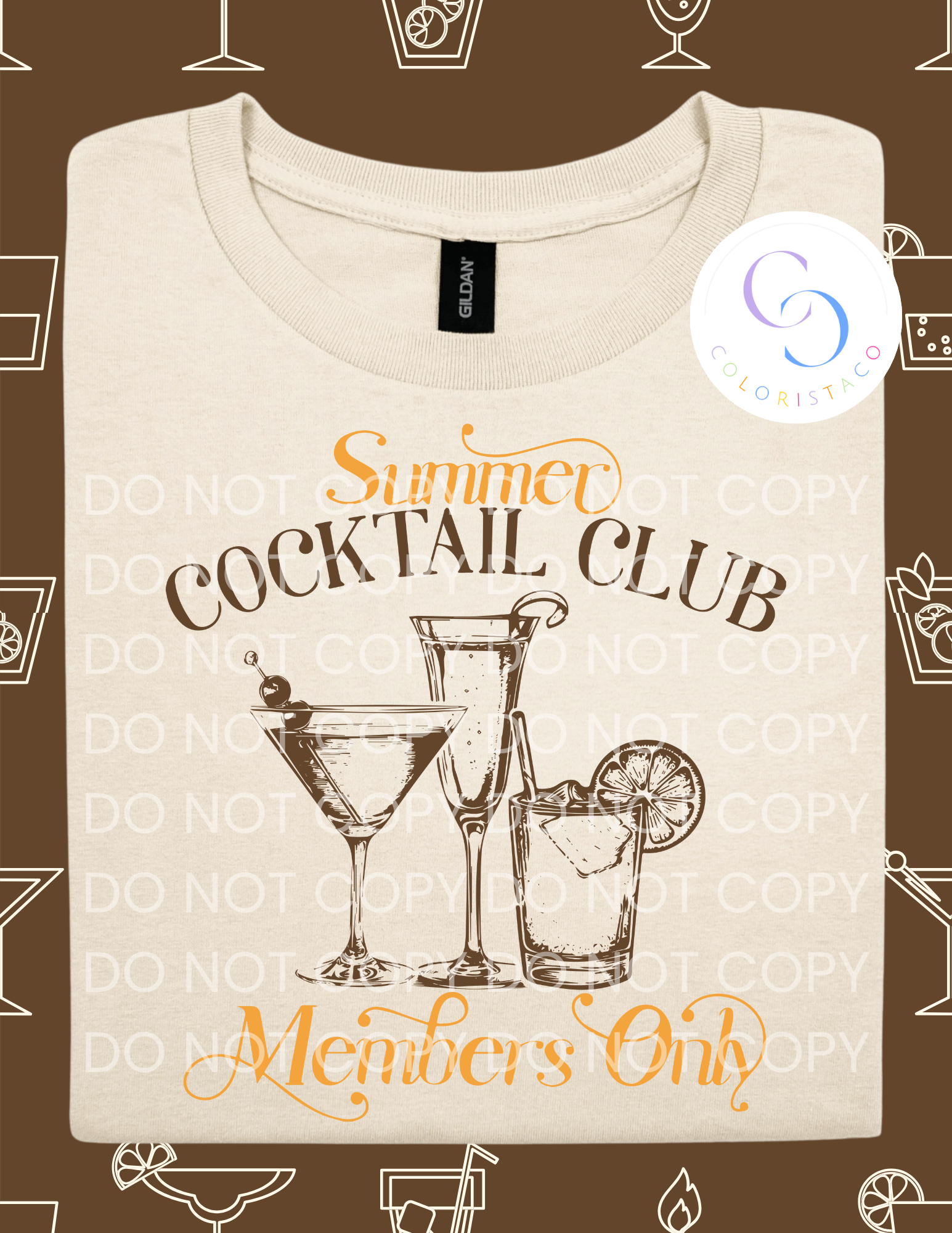 Cocktail Club Members Tee