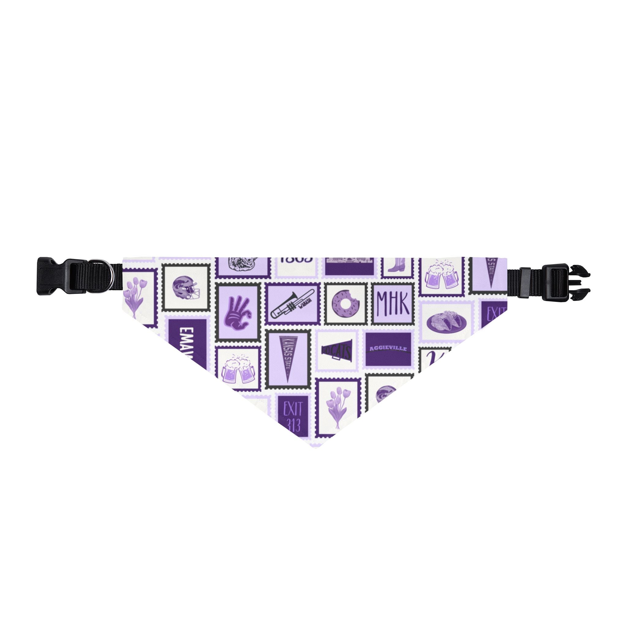 K-State Wildcats Stamp Dog Bandana