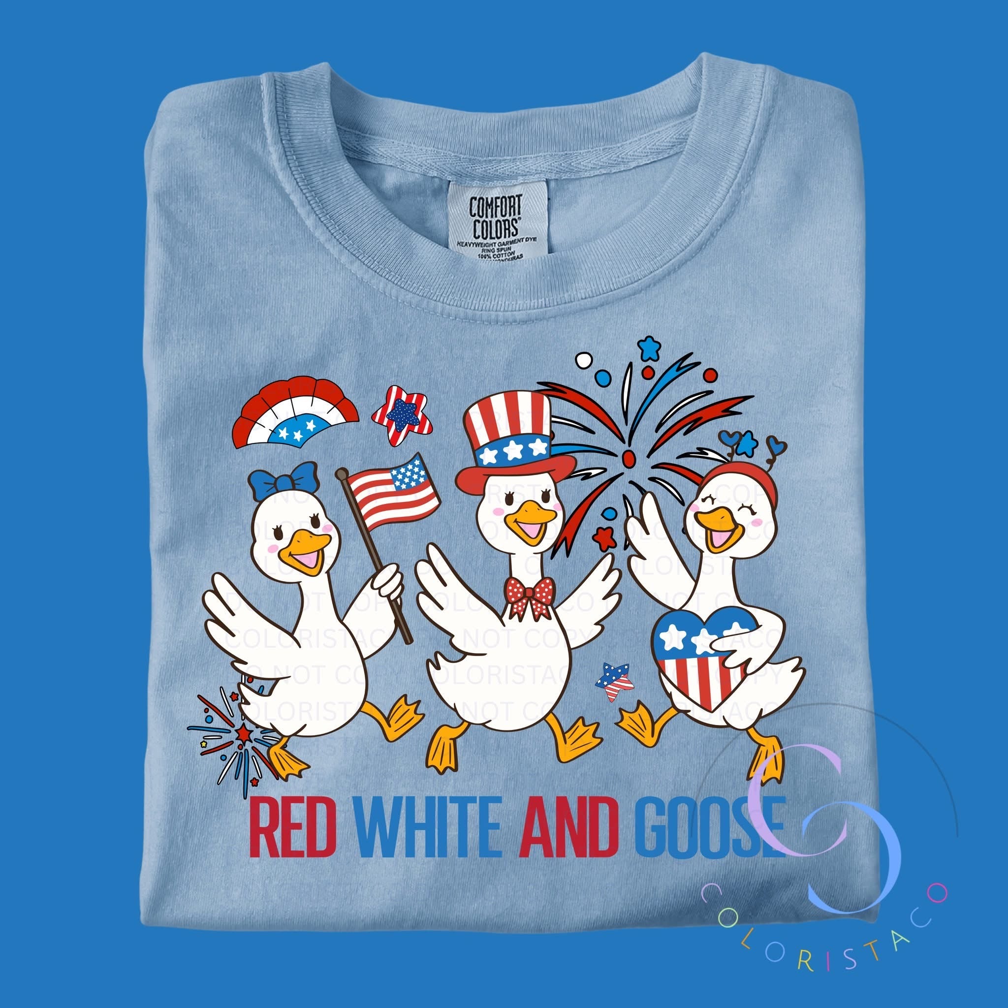 Red White & Goose Tee