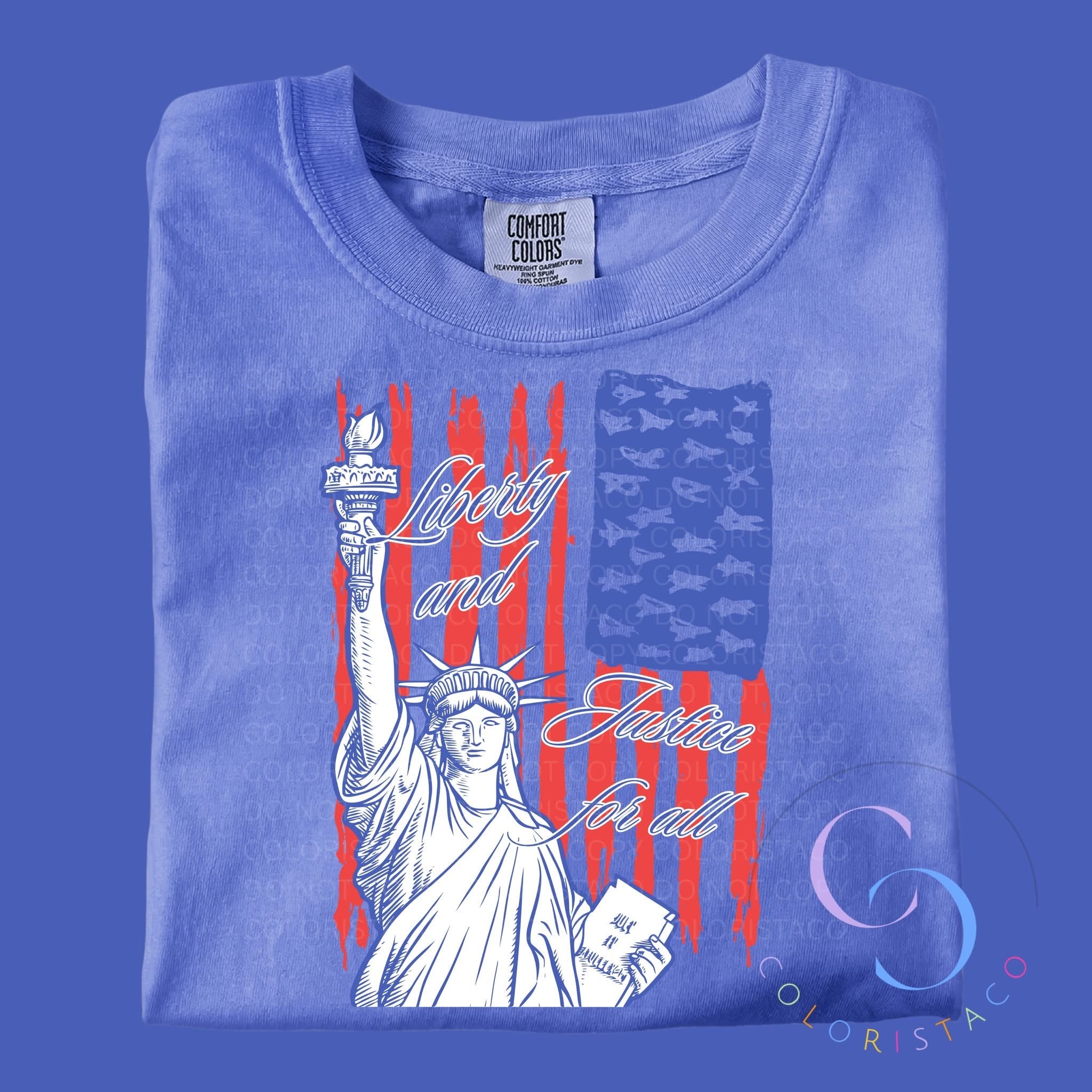 Liberty & Justice America Tee