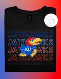 Jayhawks Game Day- Outline Repeat Tee