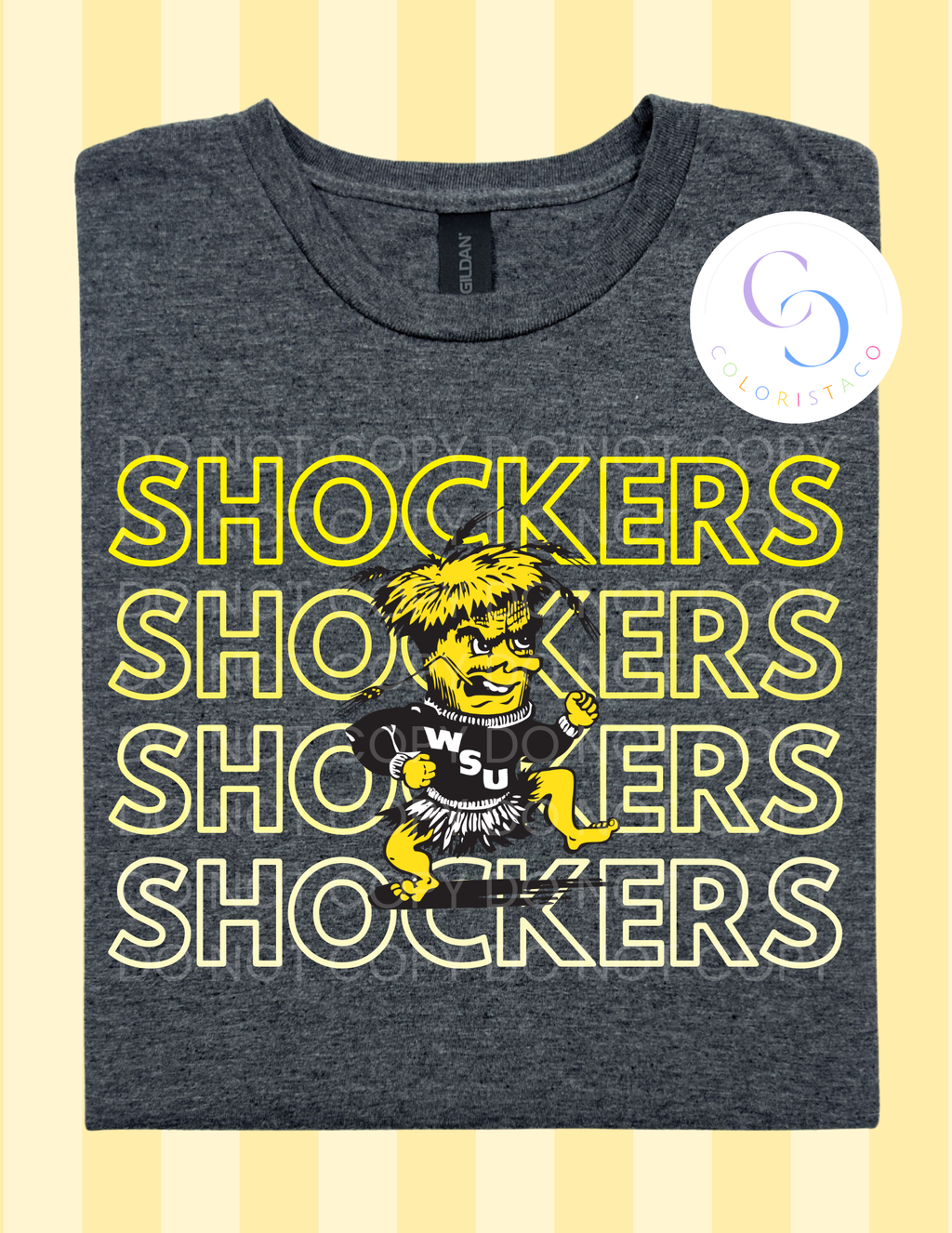 Shockers Game Day - Outline Repeat Tee