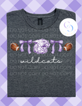 Wildcats Game Day- Ribbon Spirit Tee