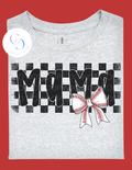 Checkered Baseball Mama Design