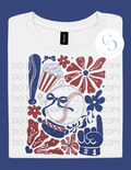 Floral Baseball Design