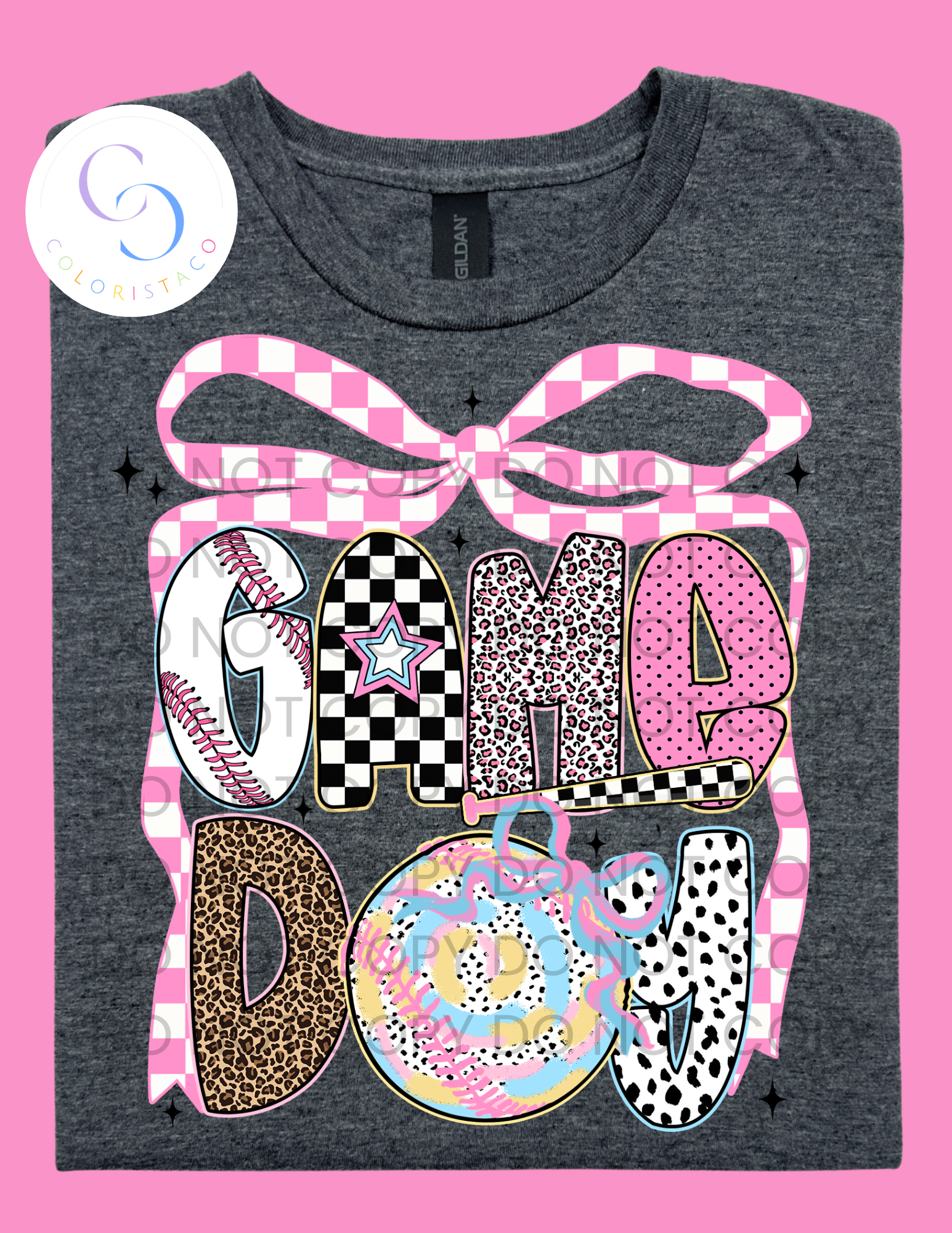 Pretty Pink Baseball Design