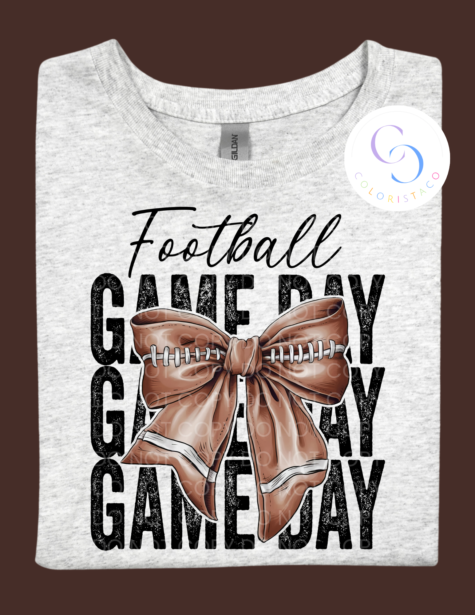 Football Gameday Bow Design
