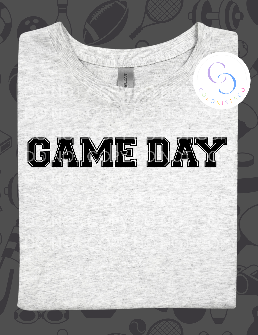 Varsity Letter Game Day Design