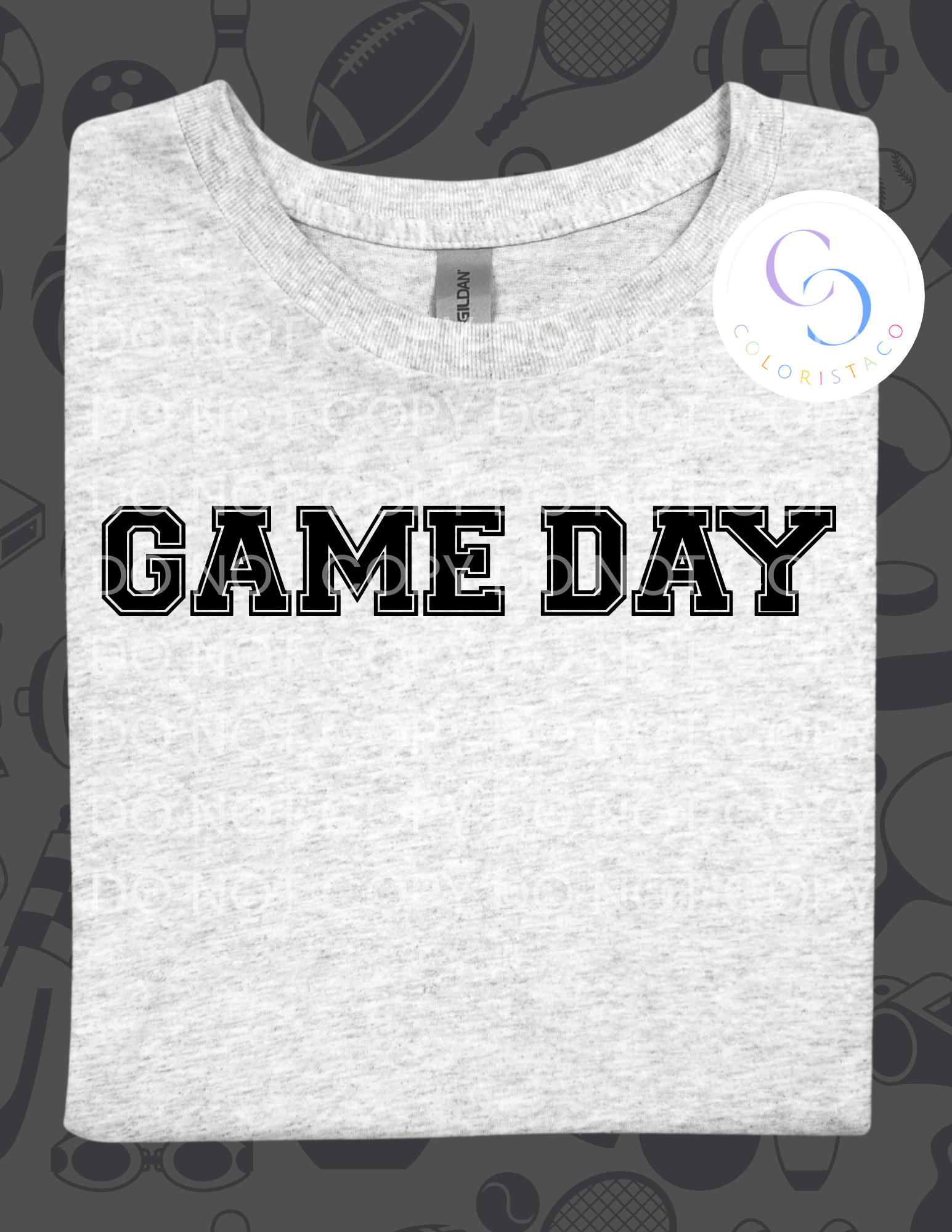 Varsity Letter Game Day Design