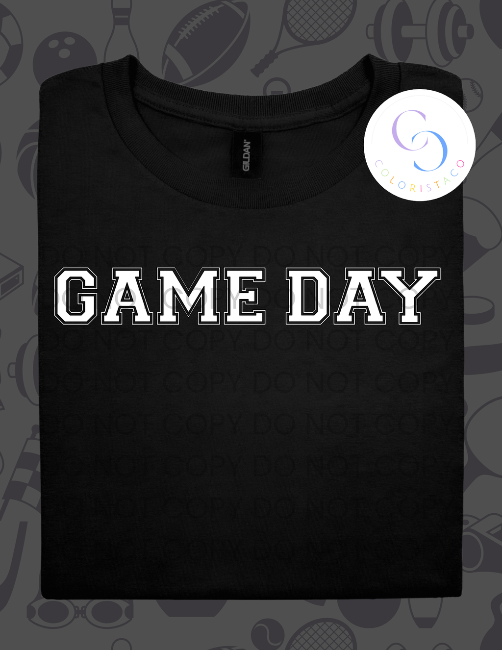 Varsity Letter Game Day Design