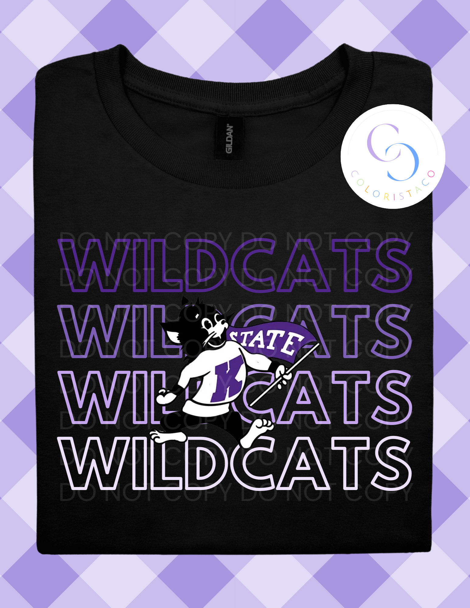 Wildcats Game Day- Outline Repeat Tee