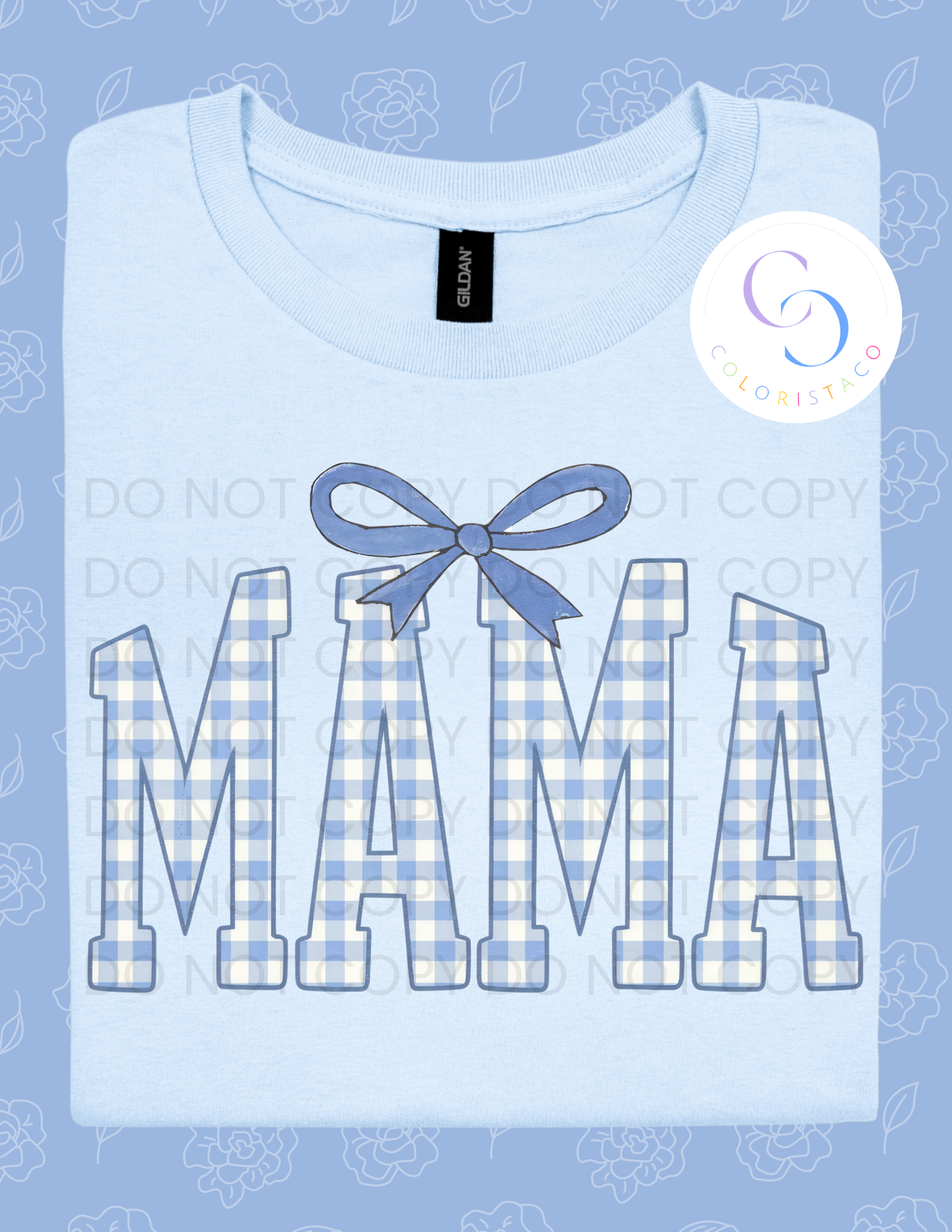 Blue Coquette Mama Design