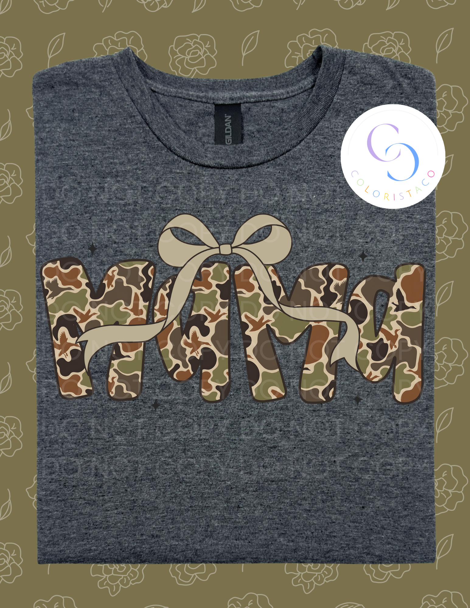Camo Bow Mama Tee
