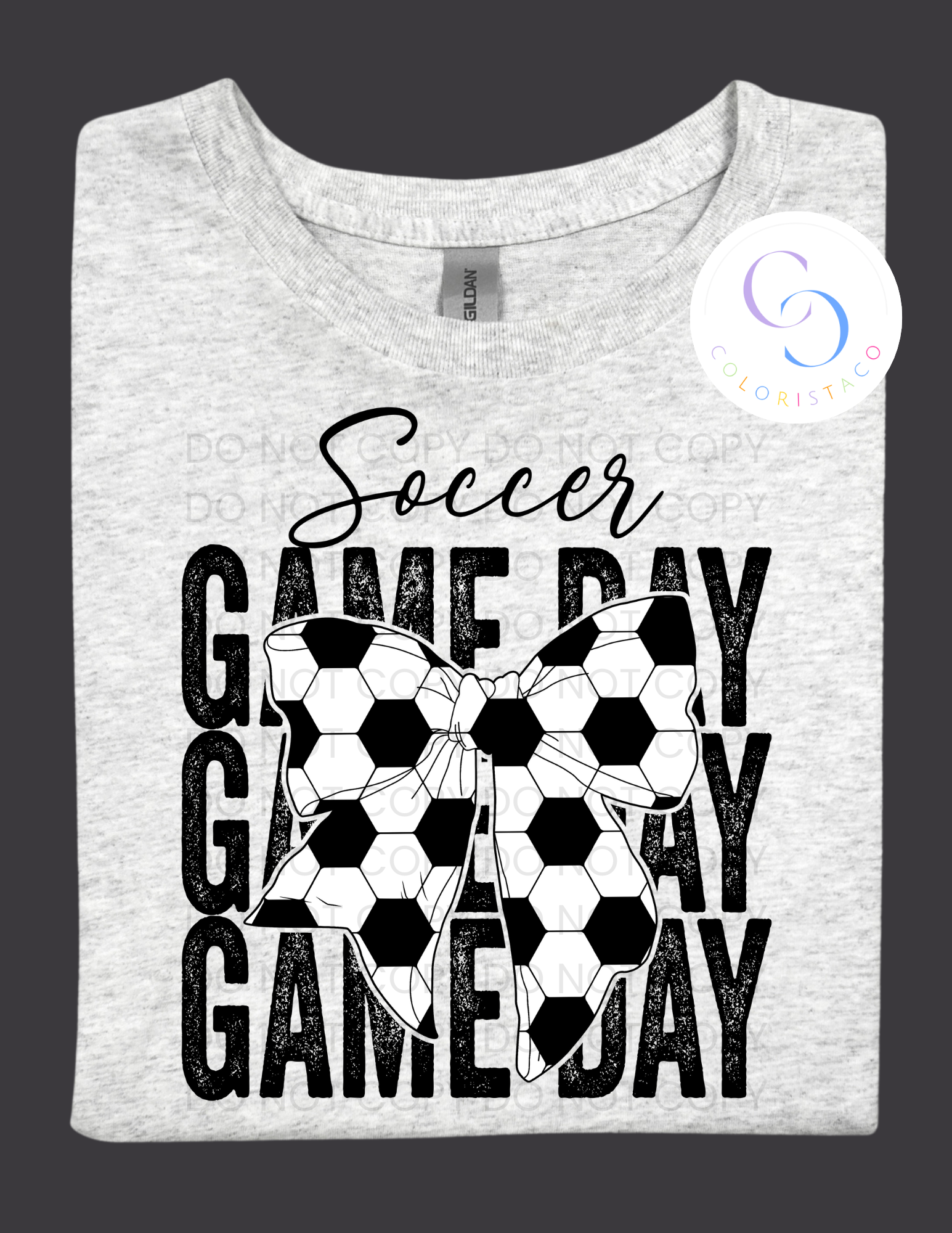 Soccer Gameday Bow Design