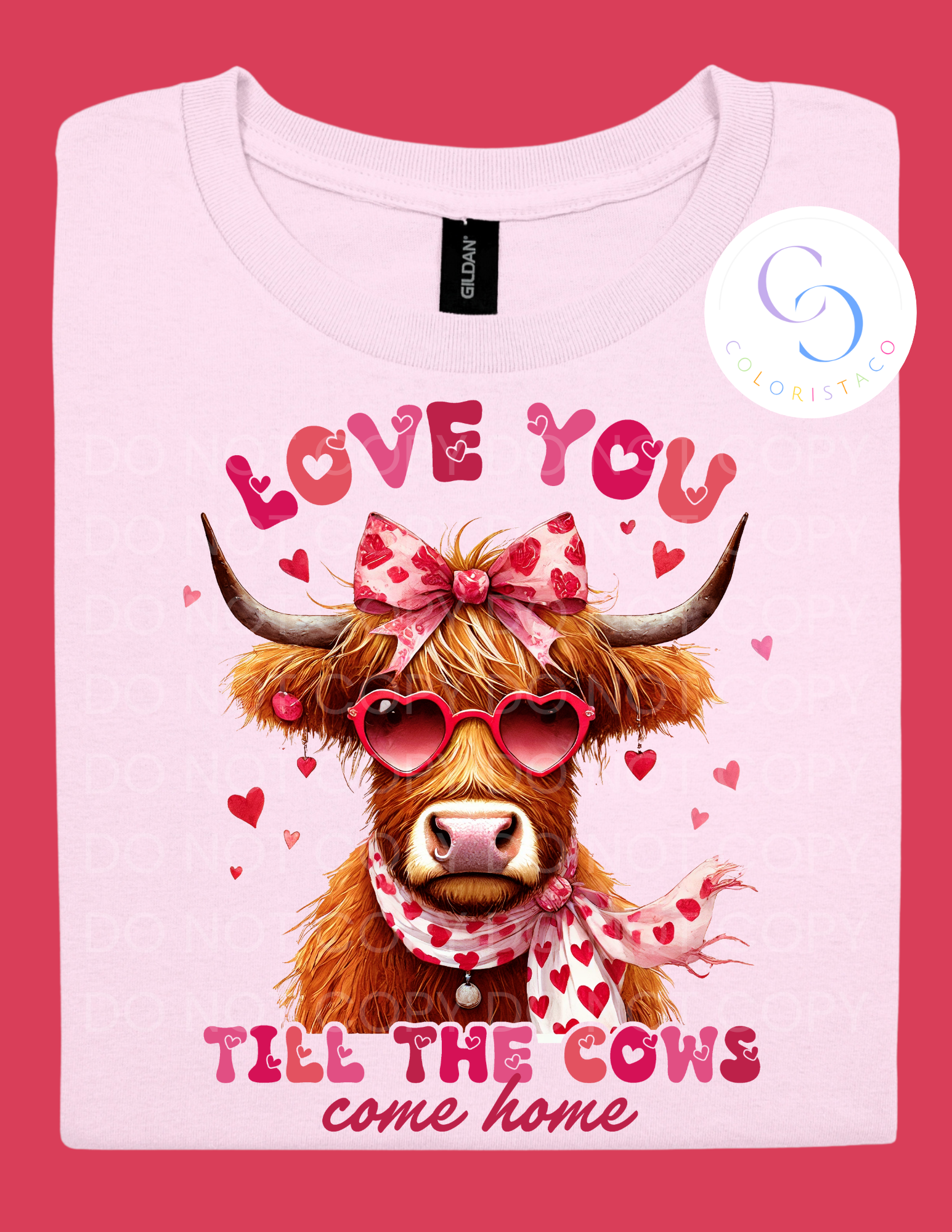 Highland Love Cow Design