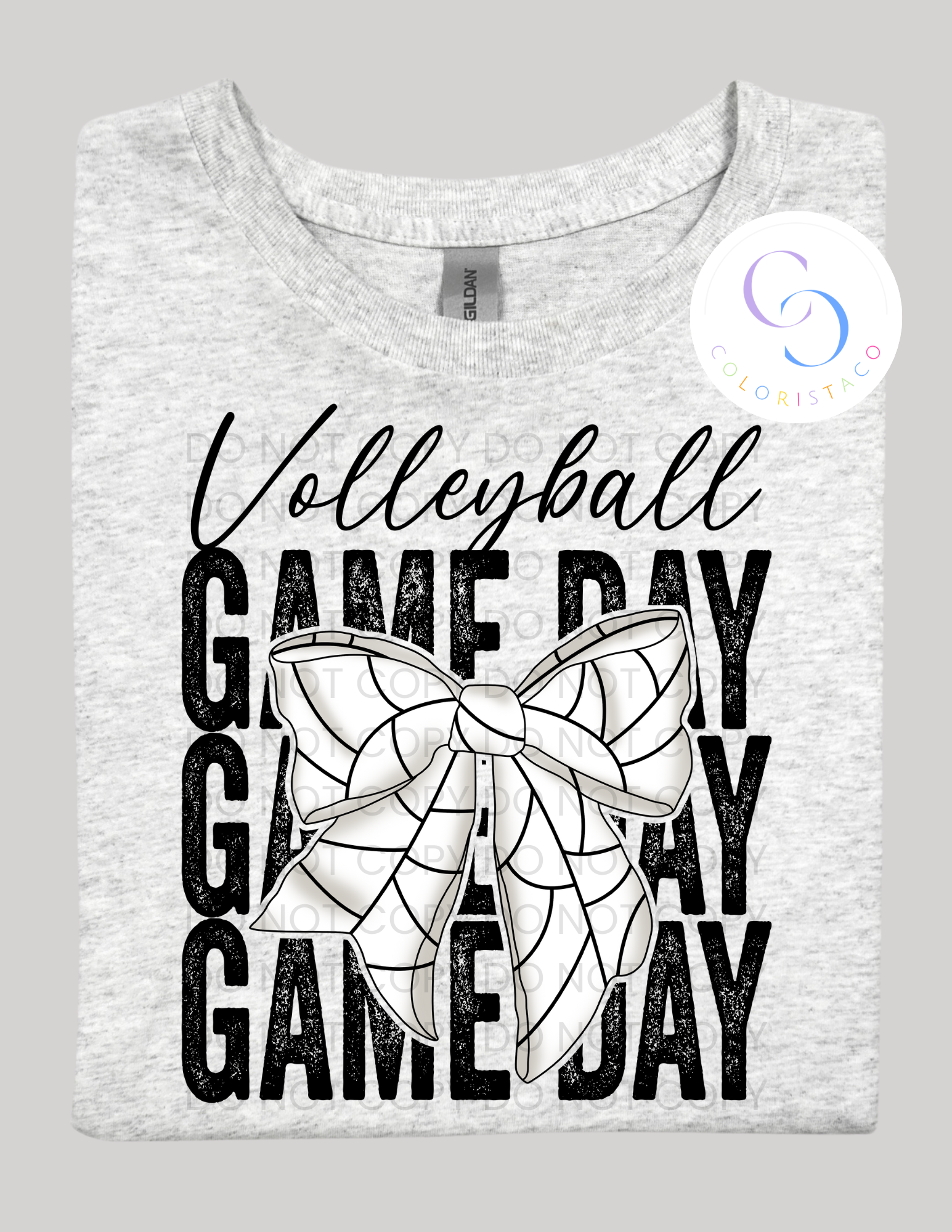 Volleyball Gameday Bow Design