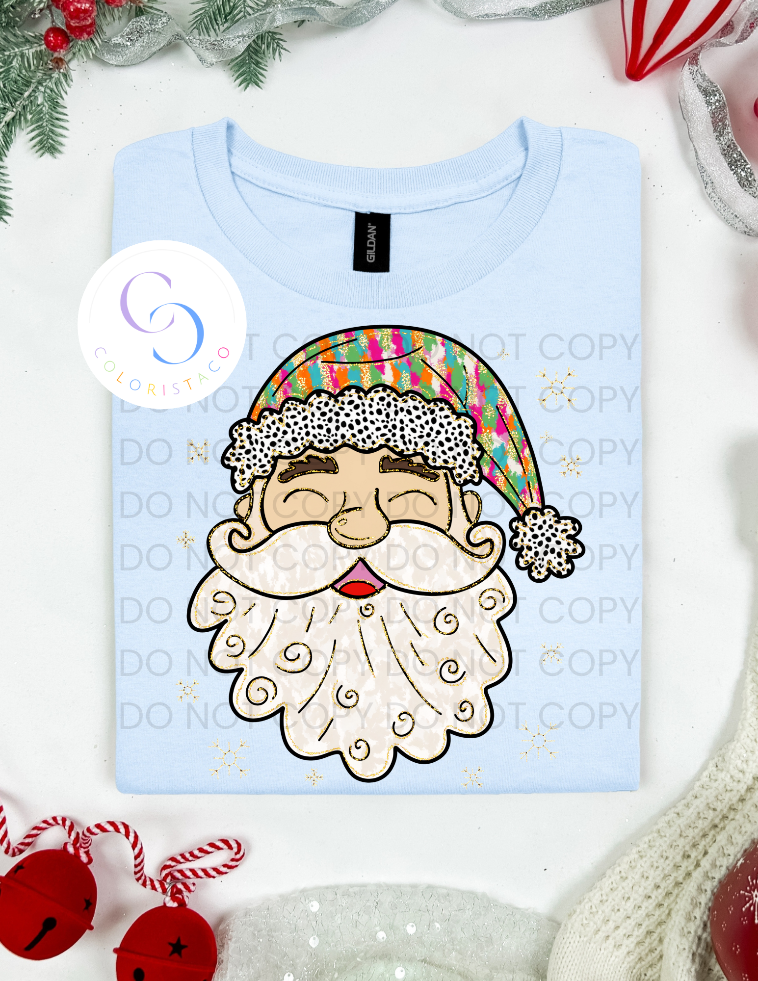 Jolly Pastel Santa Design