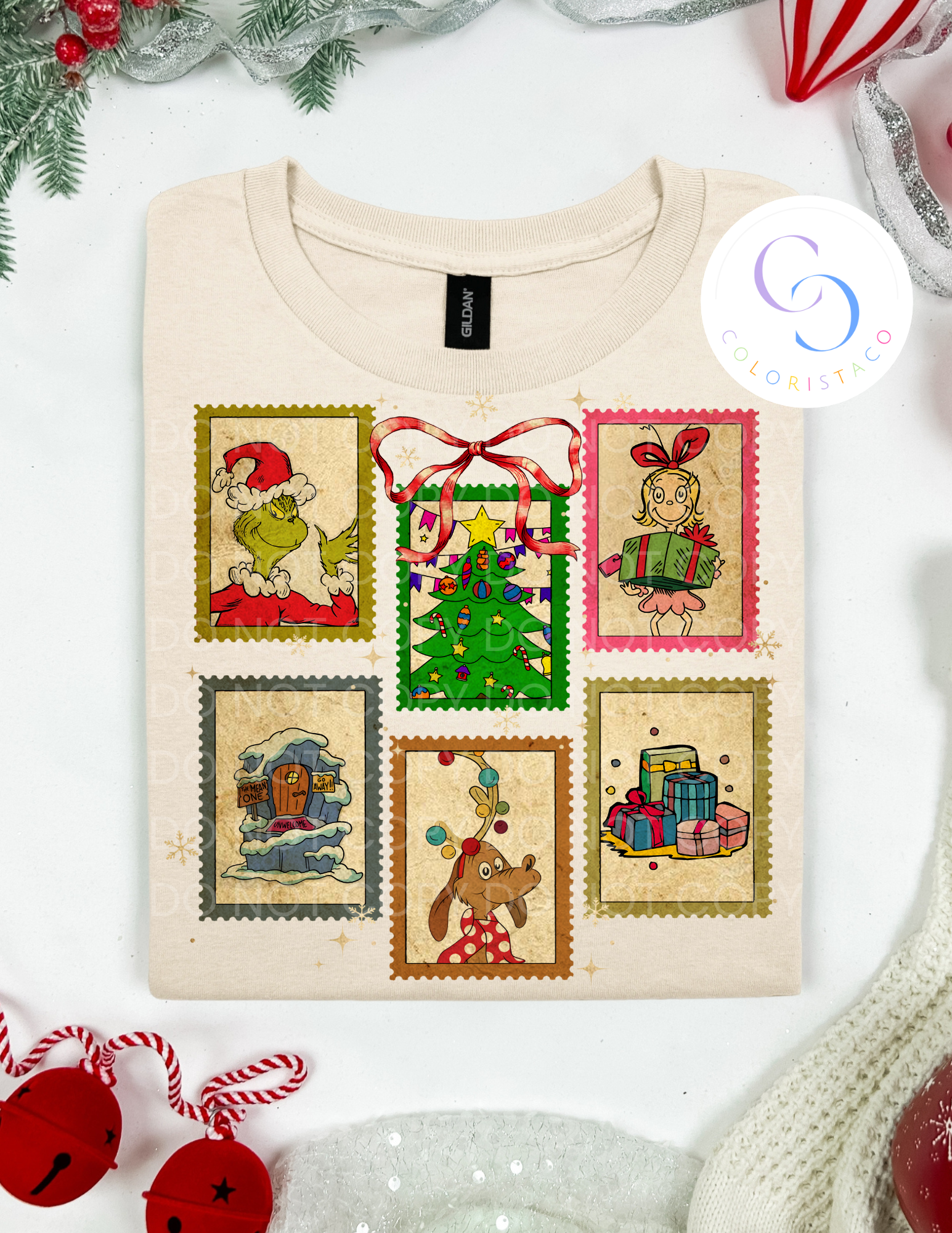 Whoville Christmas Stamps Design